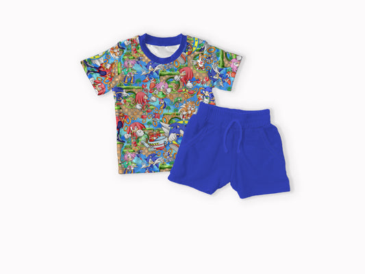 Need For Speed Bamboo T-shirt & Shorts Set