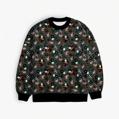 CockadoodleBOO Halloween Bamboo Adult Crewneck