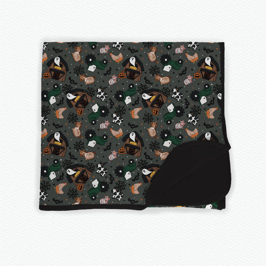 CockadoodleBOO Halloween Bamboo Blanket