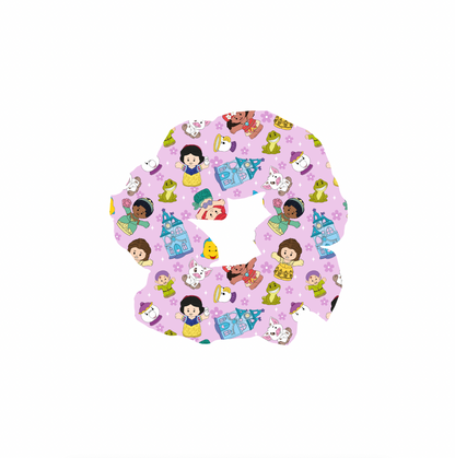Purple  Princess Tiny People Bamboo Scrunchie
