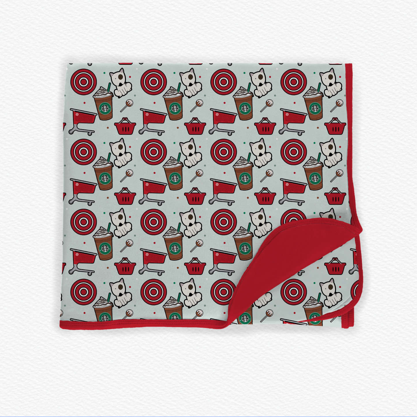 Carts & Coffee Double Layered Bamboo Blanket