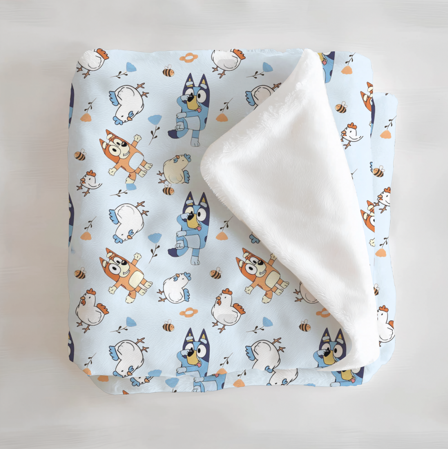 Heeler Chickens 2.0 Minky Blanket