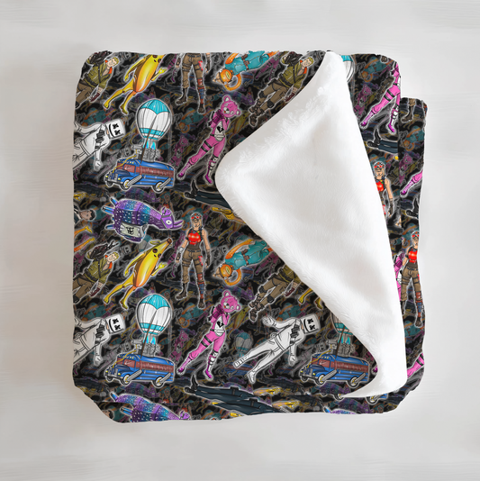 Cranking 90s Minky Blanket