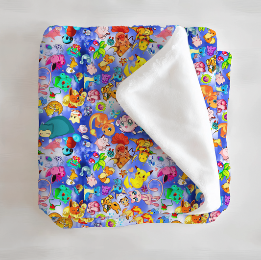 Gotta Catch 'Em All! Minky Blanket