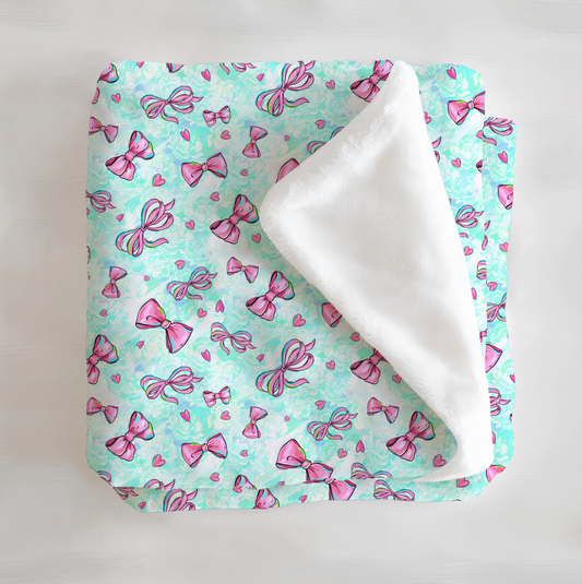 Bow-Tiful Minky Blanket