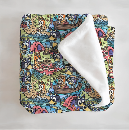 Camp Dad Minky Blanket