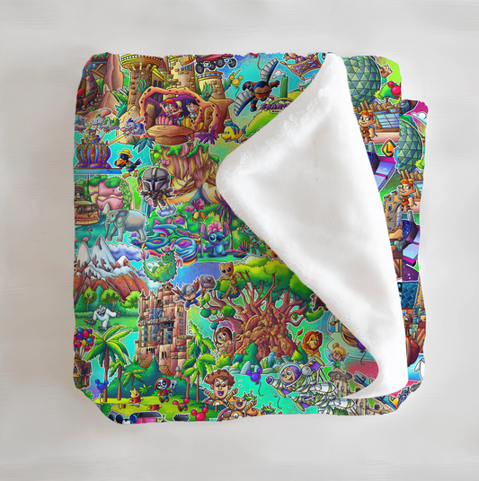 The Park Toons Minky Blanket