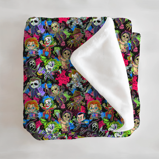 Scary Toons Minky Blanket