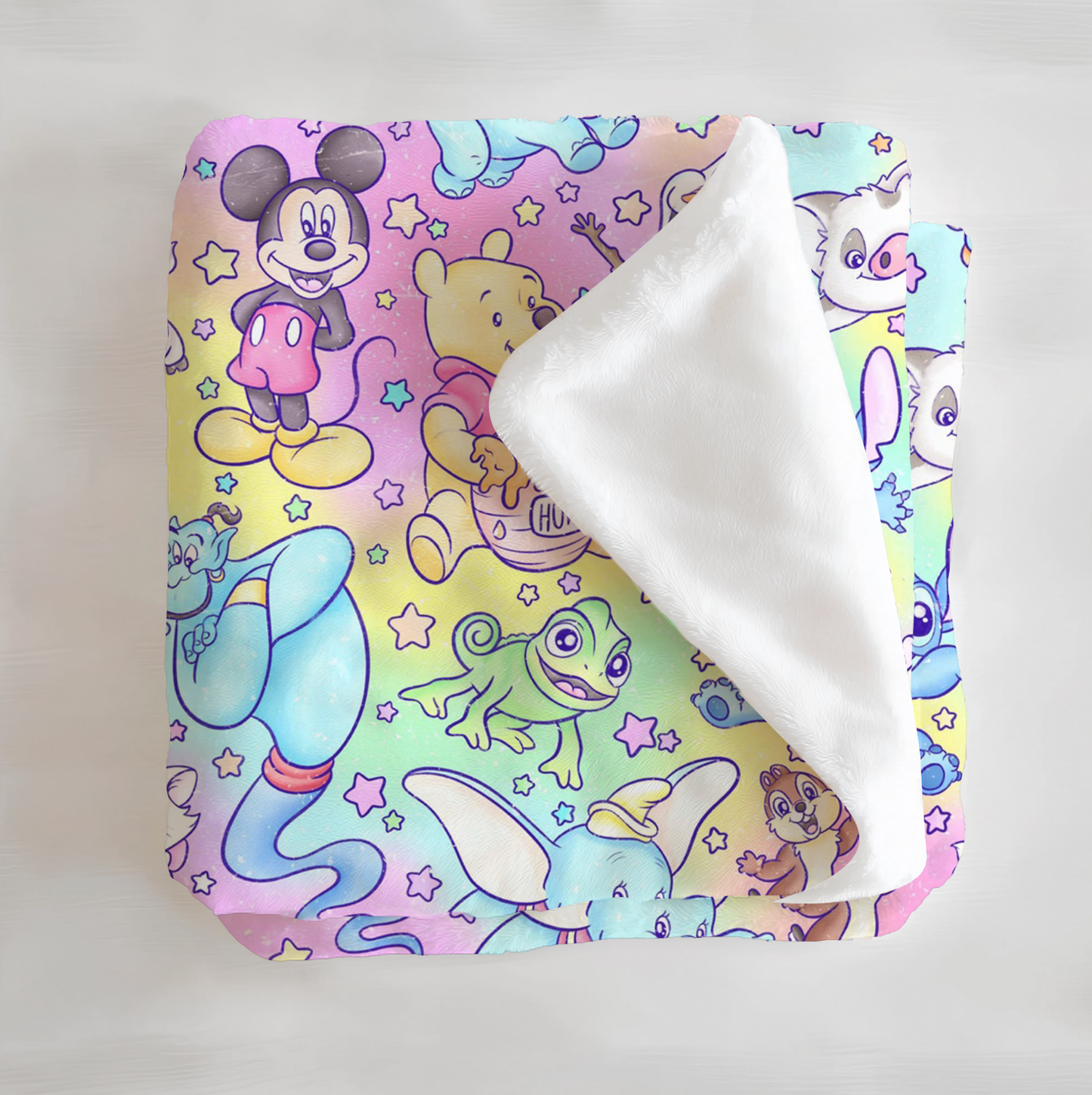 Sidekick Symphony Watercolor Minky Blanket