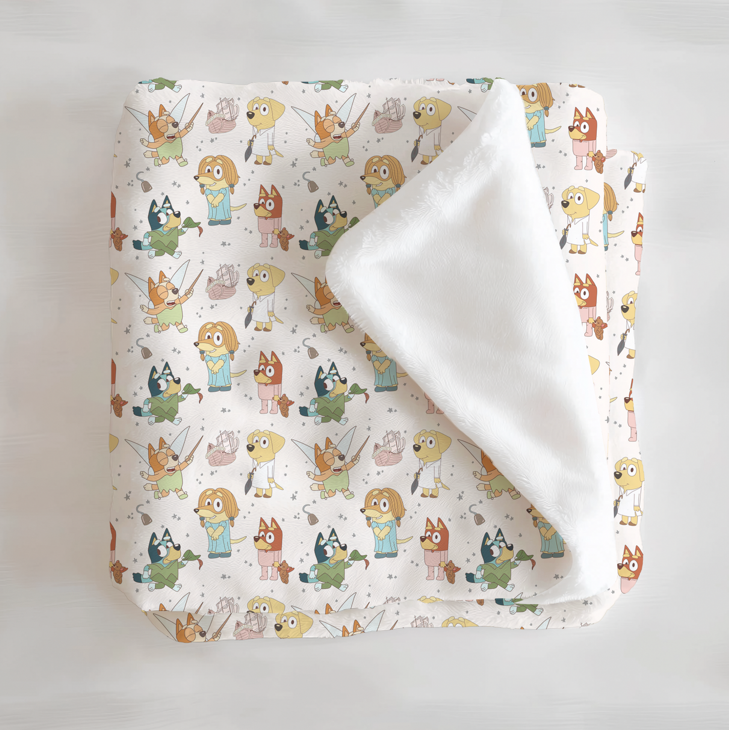 Heelers In Neverland Minky Blanket