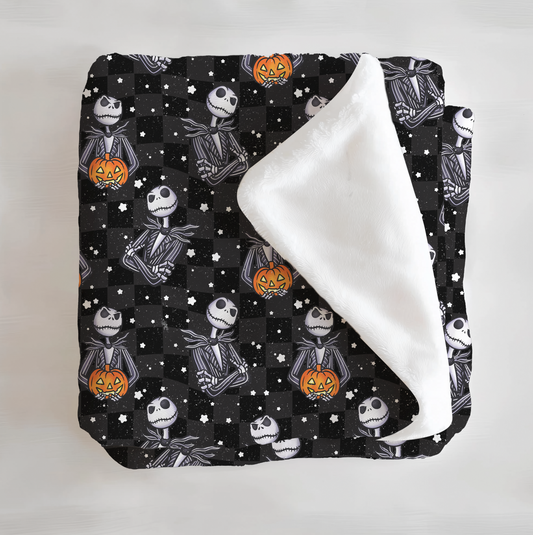 Mr. Skellington Minky Blanket