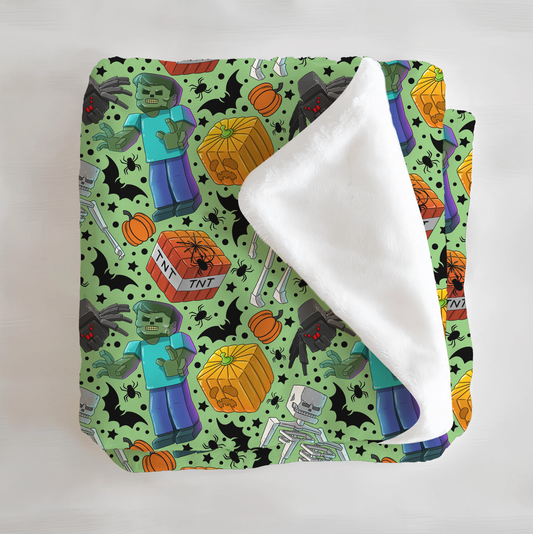 Spooky Mob Minky Blanket
