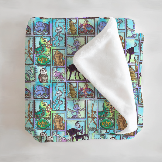 Bugs! Patchwork Minky Blanket