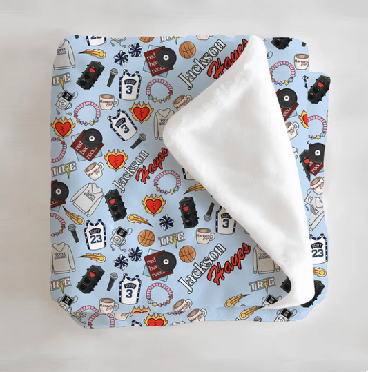 Tree Hill Personalized Minky Blanket