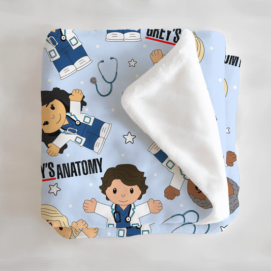 "PICK ME!" Tiny People Minky Blanket
