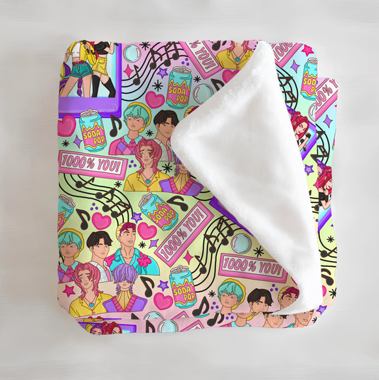 Demon Hunters Minky Blanket