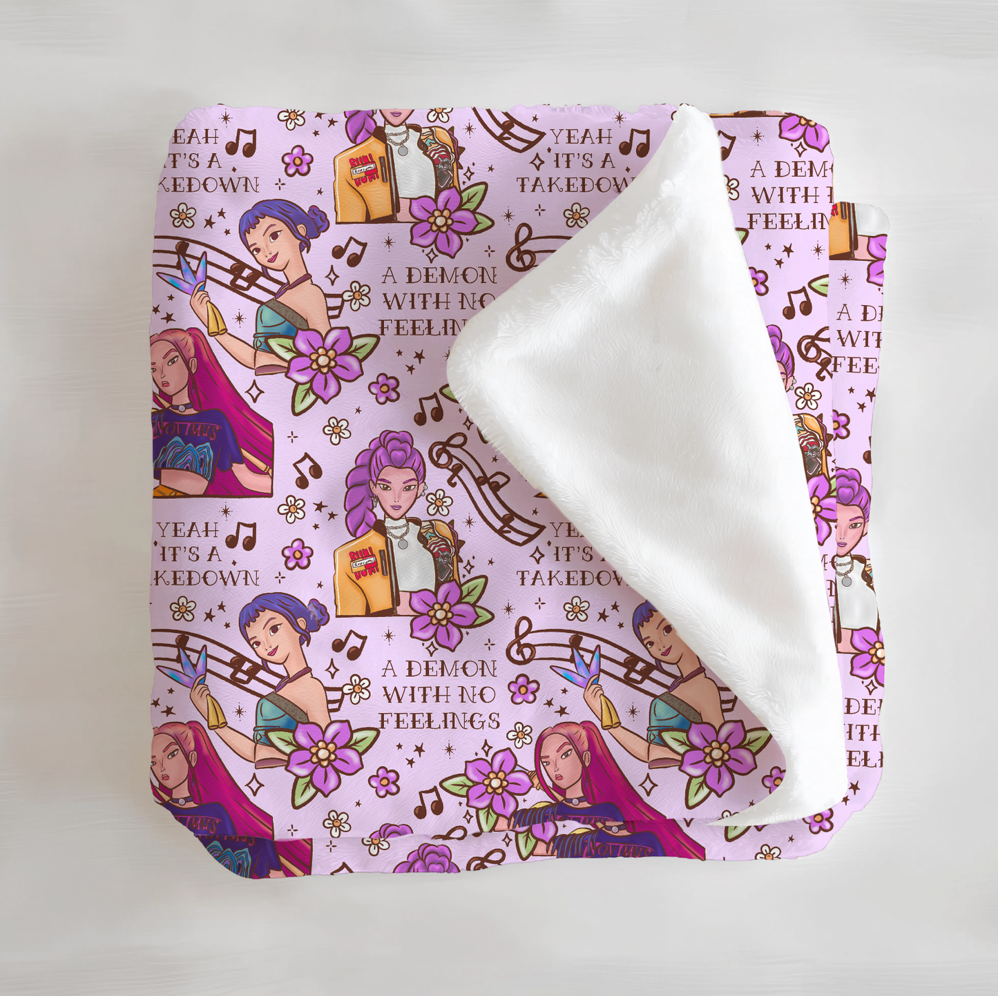 Huntrix Minky Blanket