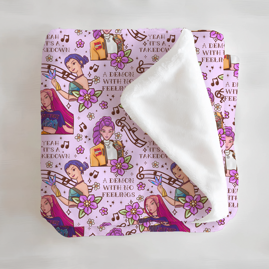 Huntrix Minky Blanket