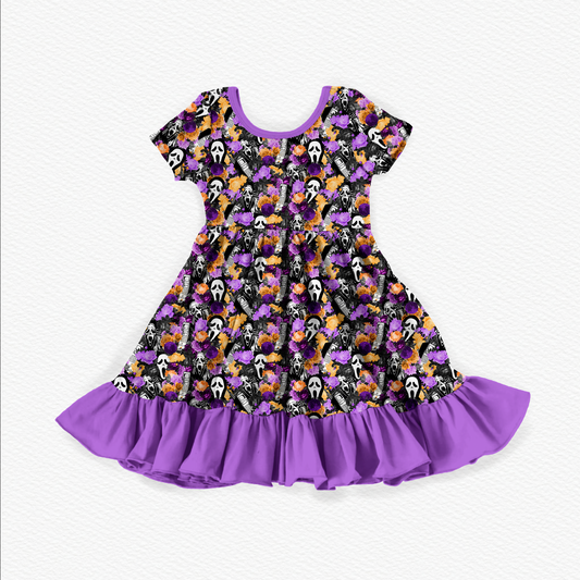 Don't Hang Up Bamboo Short Sleeve Ruffle Dress