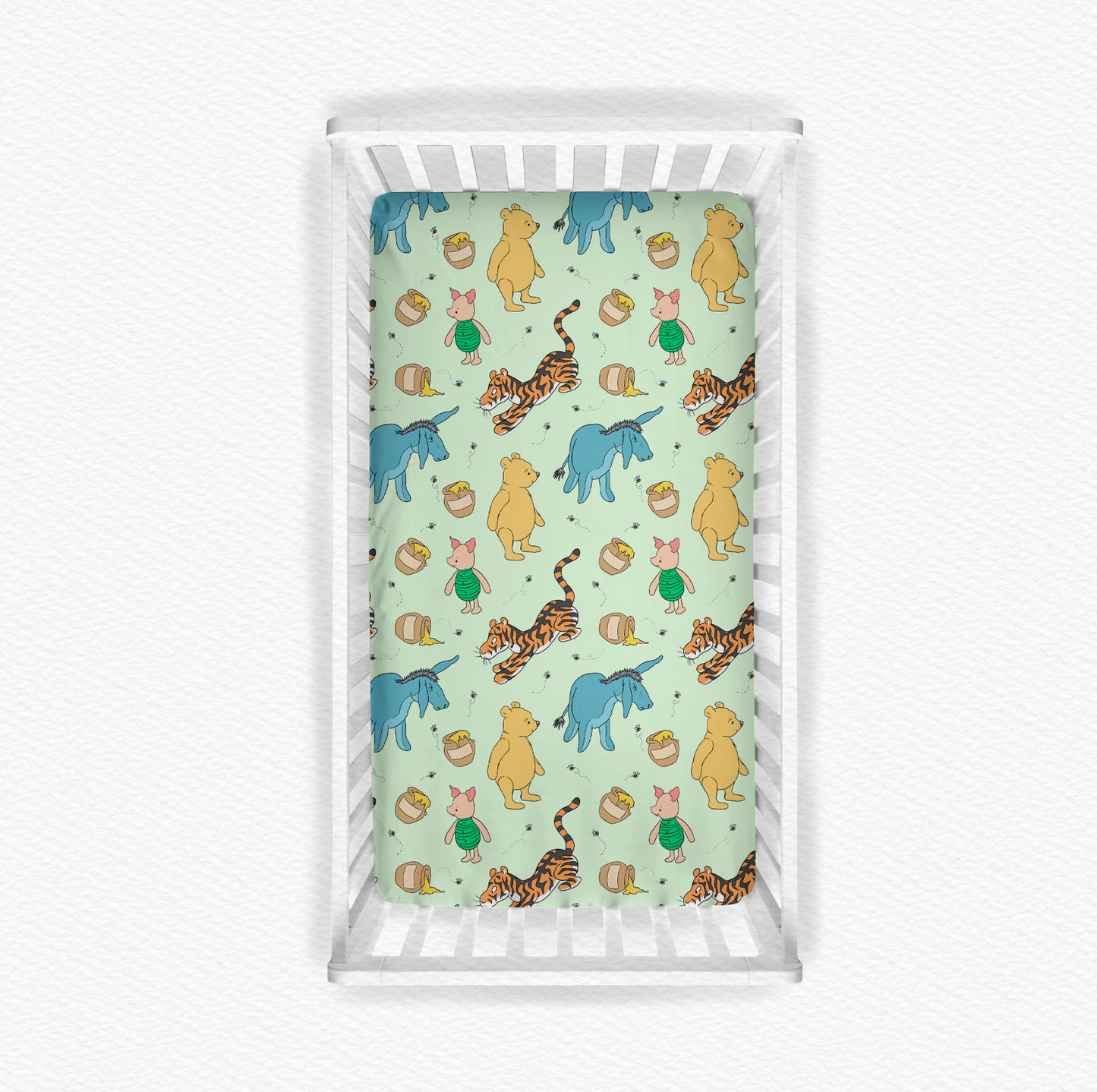 Winnie The Pooh Bamboo Crib Sheet