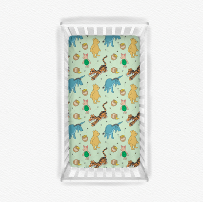 Winnie The Pooh Bamboo Crib Sheet