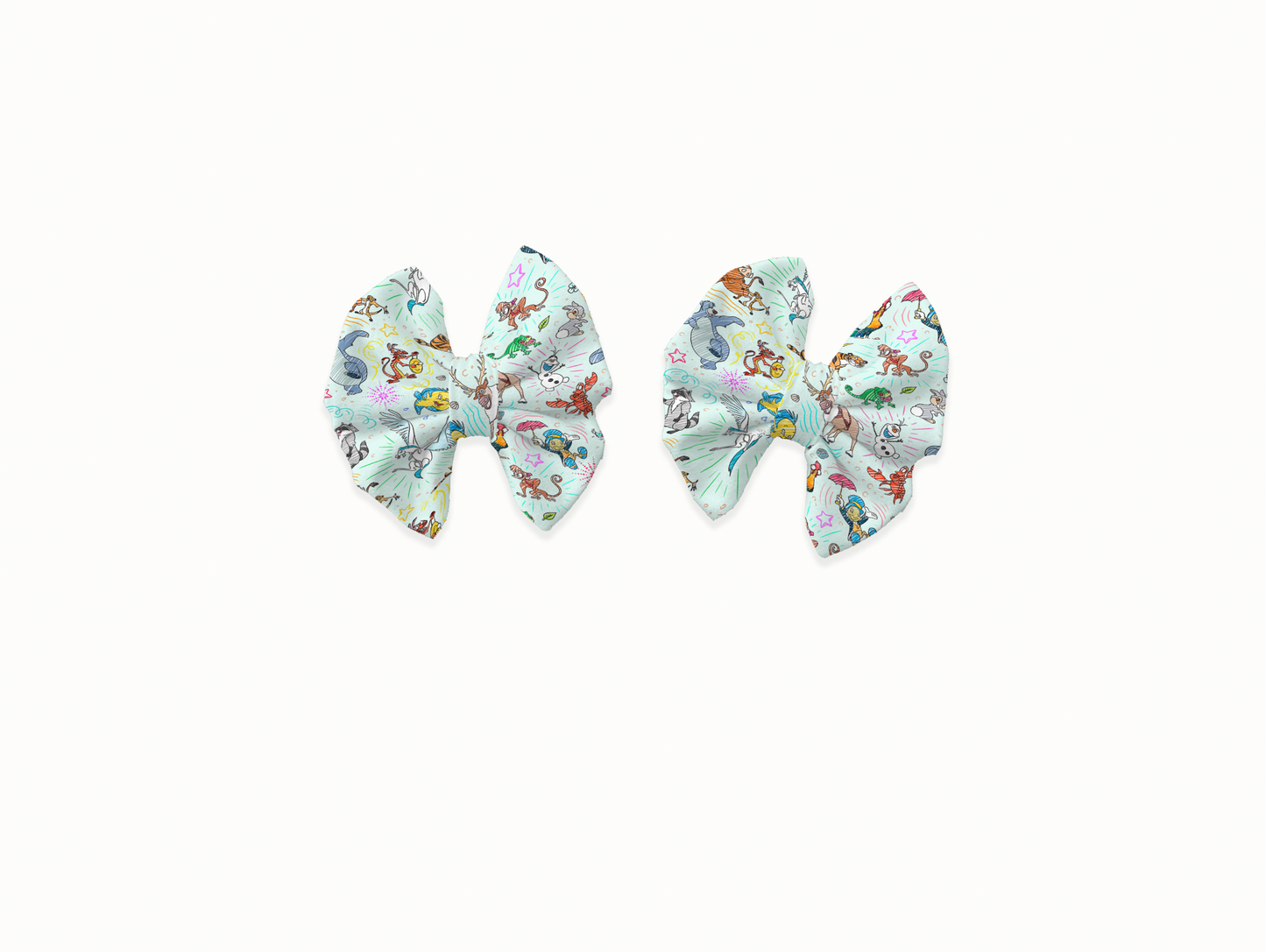Sketchy Sidekicks Piggy Bows (Set of 2)