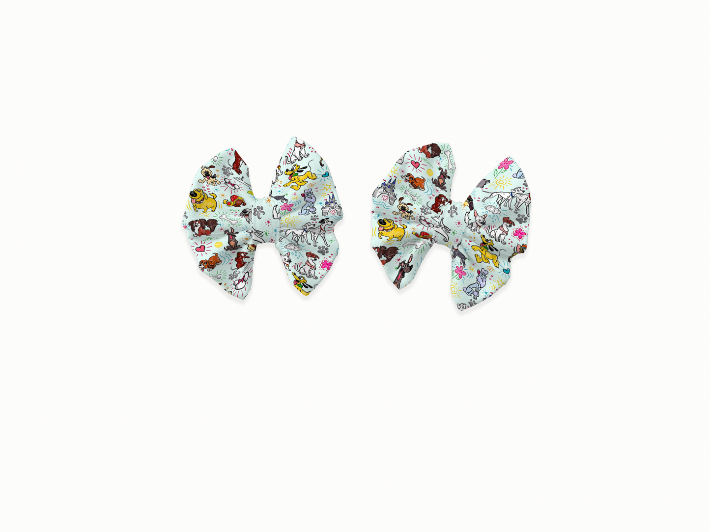 Sketchy Pups Piggy Bows (Set of 2)