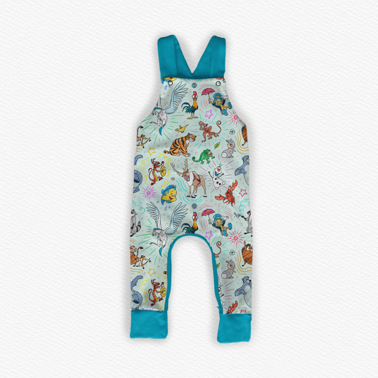 Sketchy Sidekicks Bamboo Overalls