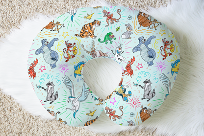 Sketchy Sidekicks Nursing Pillow Cover by Judith Arthur (Jersey NOT Bamboo Fabric)