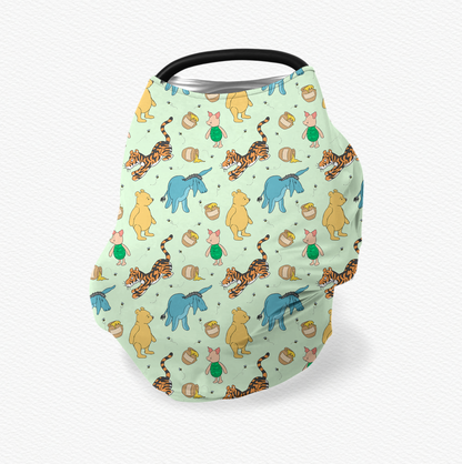 Winnie The Pooh Multifunctional Nursing & Car Seat Cover by Judith Arthur (Jersey NOT Bamboo Fabric)