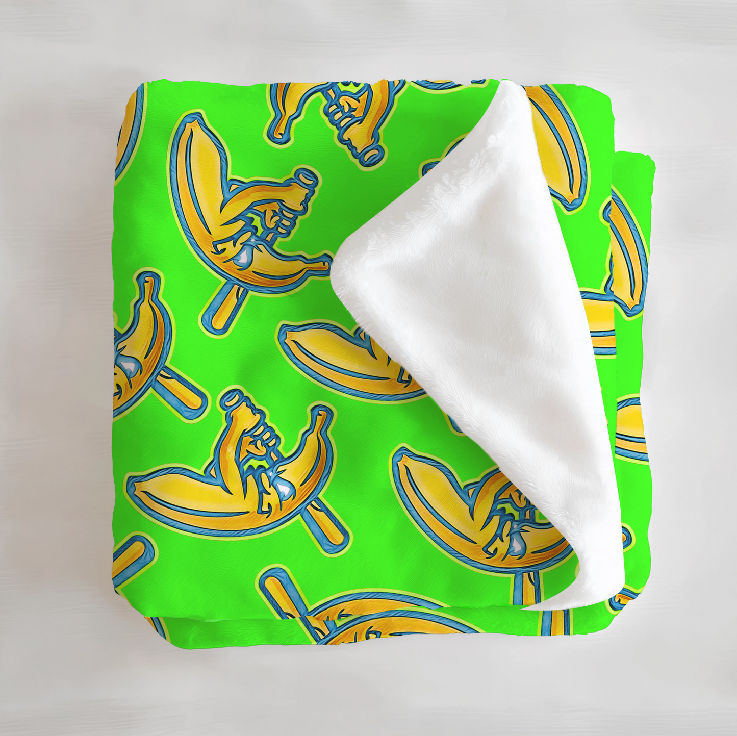 Banana Ball Neon Minky Plush Blanket From Judith Arthur