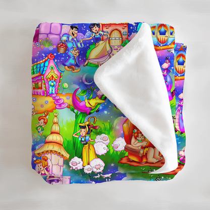 Yabba-Dabba-Doo! Minky Plush Blanket From Judith Arthur