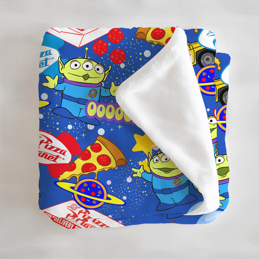 Pizza Planet Pals Minky Plush Blanket From Judith Arthur