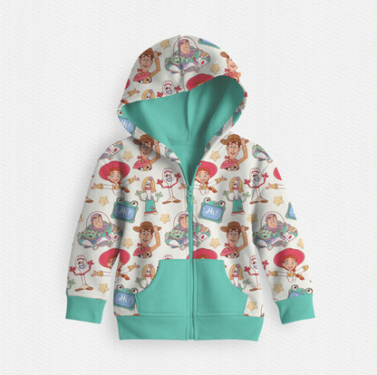 Toy Story 5 Ribbed Bamboo French Terry Zip Up Jacket