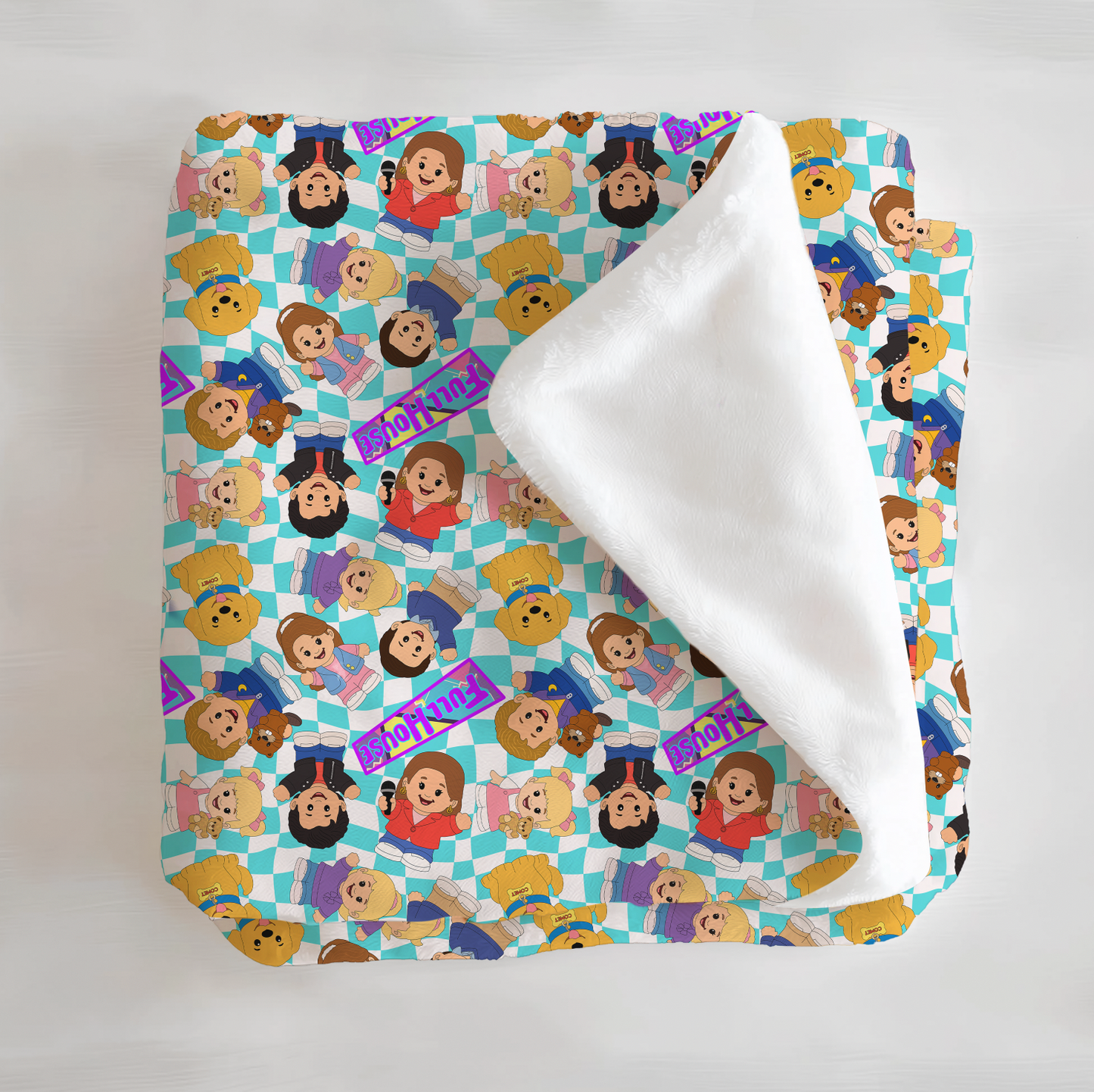 Full House Tiny People Minky Plush Blanket From Judith Arthur