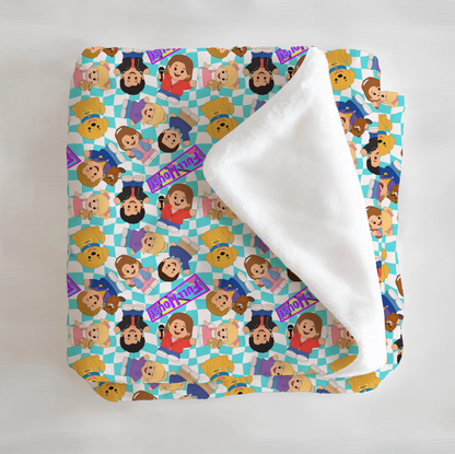 Full House Tiny People Minky Plush Blanket From Judith Arthur
