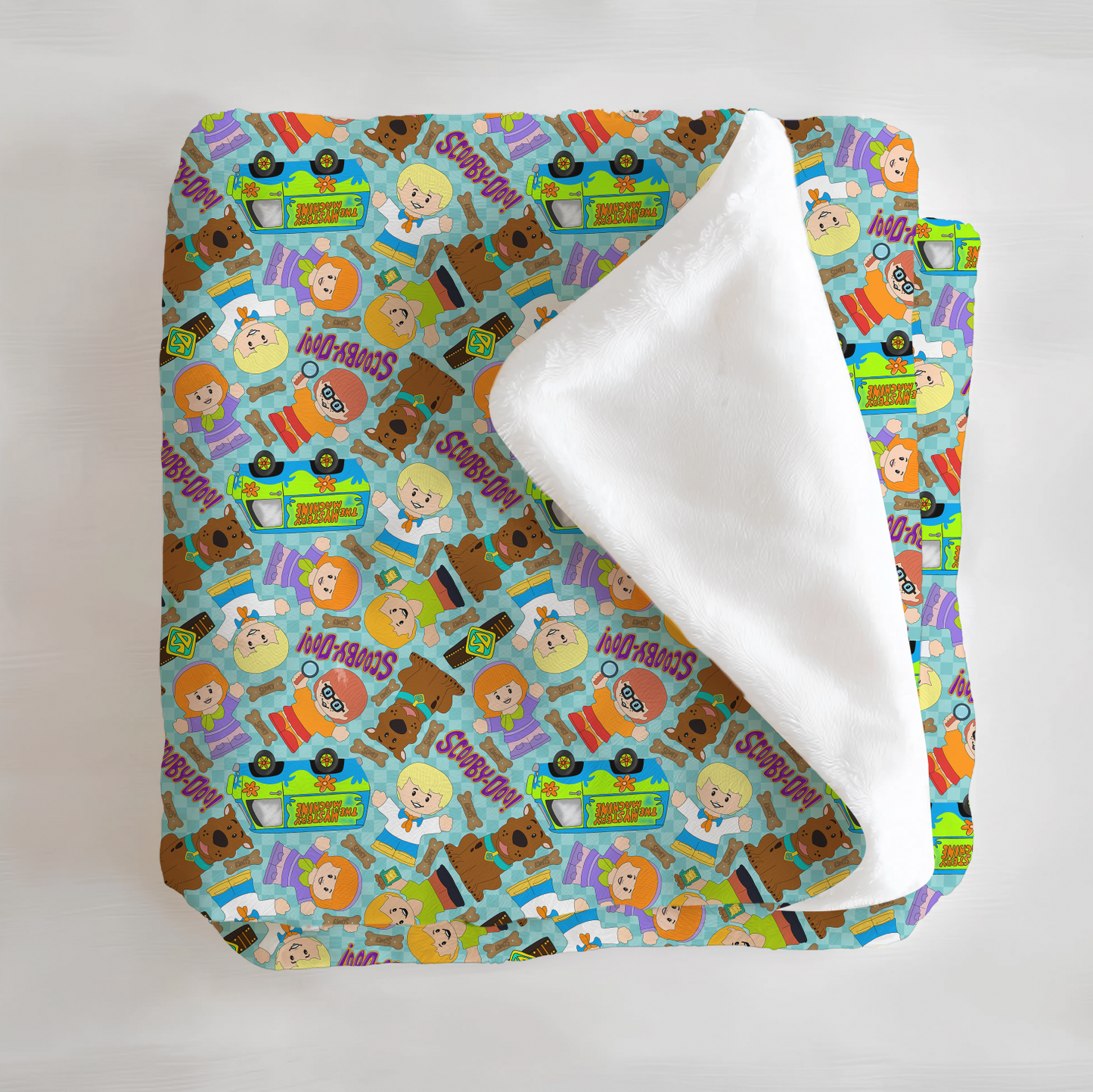 Mystery Machine Tiny People Minky Plush Blanket From Judith Arthur