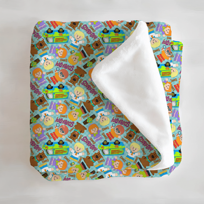 Mystery Machine Tiny People Minky Plush Blanket From Judith Arthur