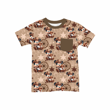 Mickey Moo Bamboo Youth Pocket Tee