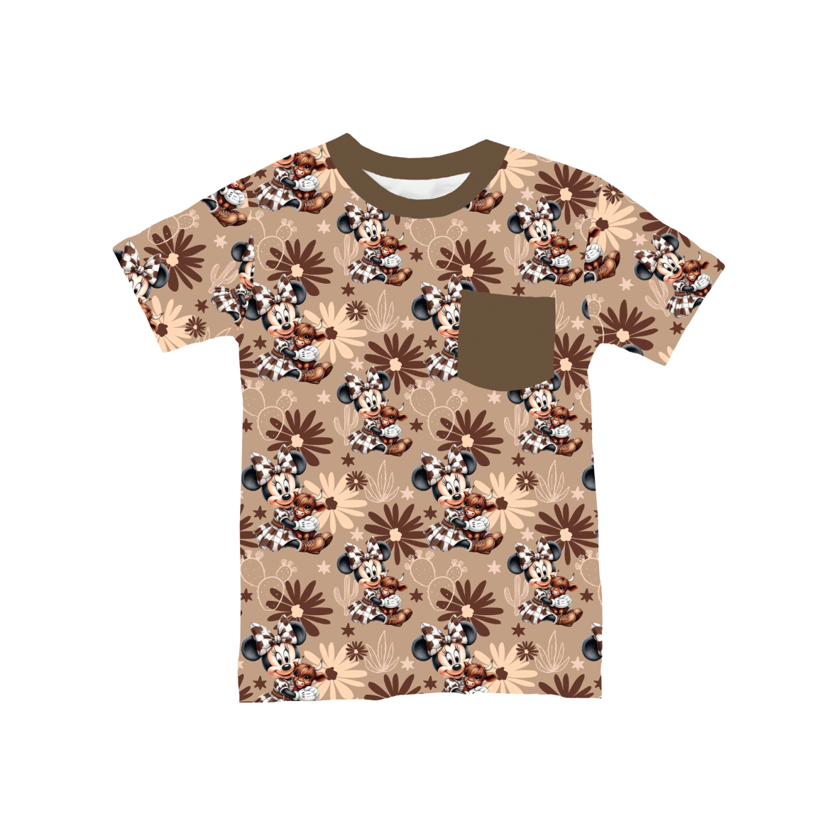 Minnie Moo Bamboo Youth Pocket Tee