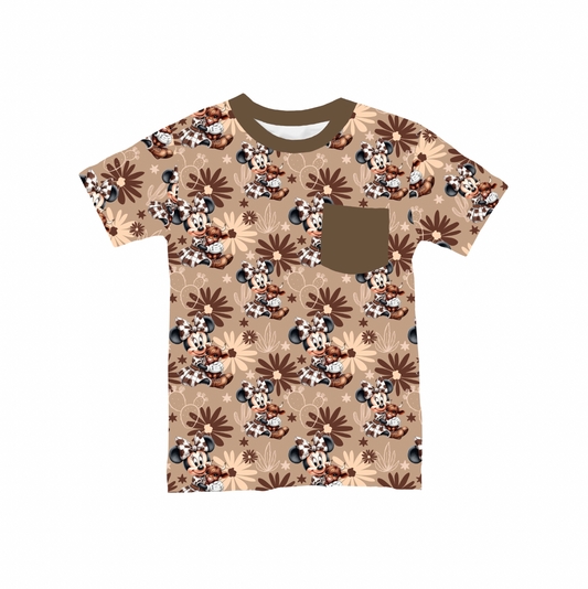 Minnie Moo Bamboo Youth Pocket Tee