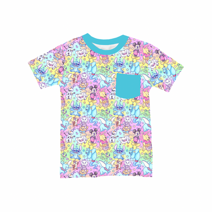 Sidekick Symphony Watercolor Bamboo Youth Pocket Tee