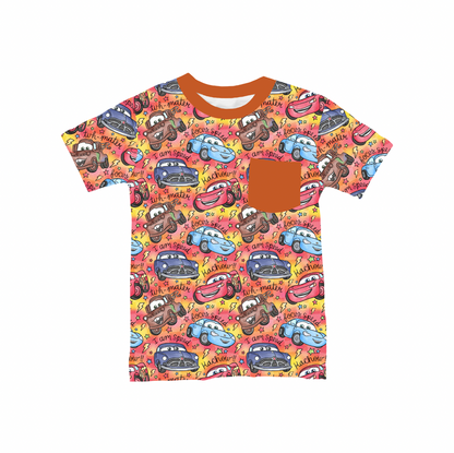 Git-R-Done Watercolor Bamboo Youth Pocket Tee