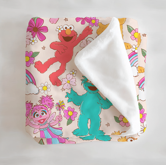 Sunny Florals Minky Blanket