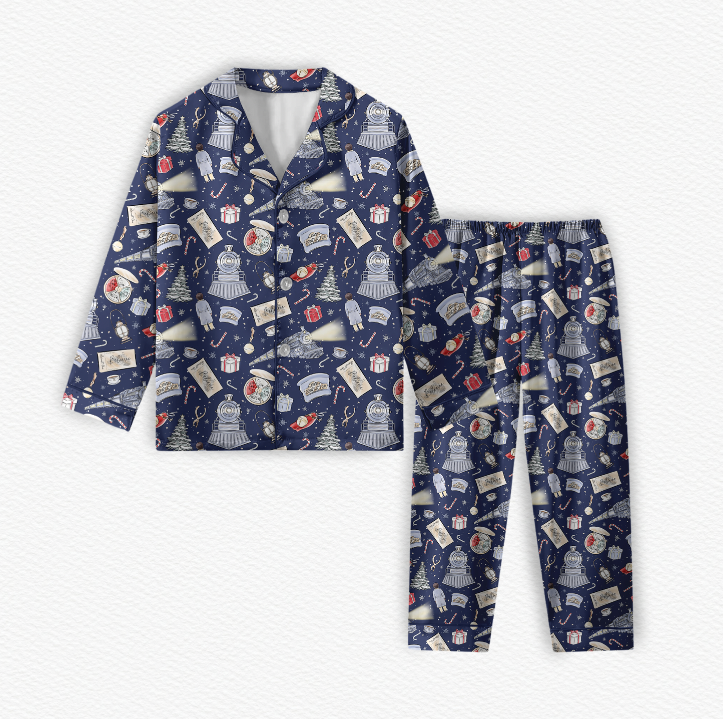 All Aboard! Bamboo Long Sleeve & Pants Two Piece Lounge Set
