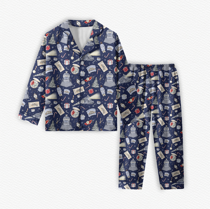 All Aboard! Bamboo Long Sleeve & Pants Two Piece Lounge Set