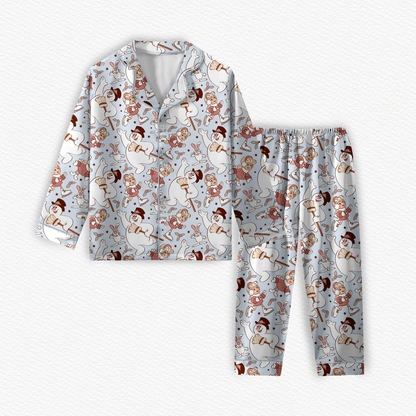 He's A Jolly, Happy Soul Bamboo Long Sleeve & Pants Two Piece Lounge Set