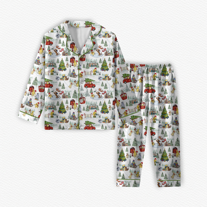 100 Acre Holiday's Bamboo Long Sleeve & Pants Two Piece Lounge Set