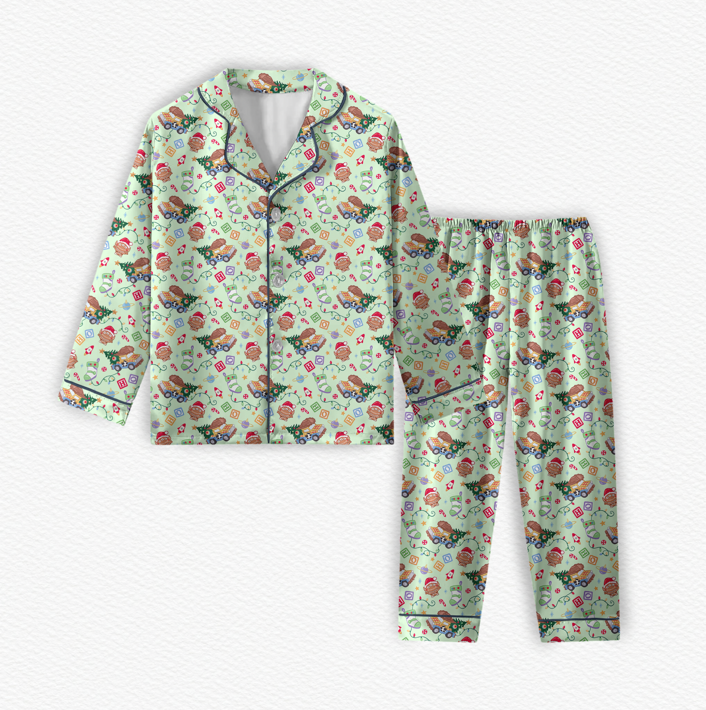 Andy's Christmas Wish Bamboo Long Sleeve & Pants Two Piece Lounge Set
