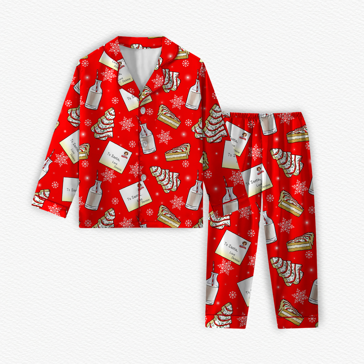 Christmas Tree Cakes Bamboo Long Sleeve & Pants Two Piece Lounge Set
